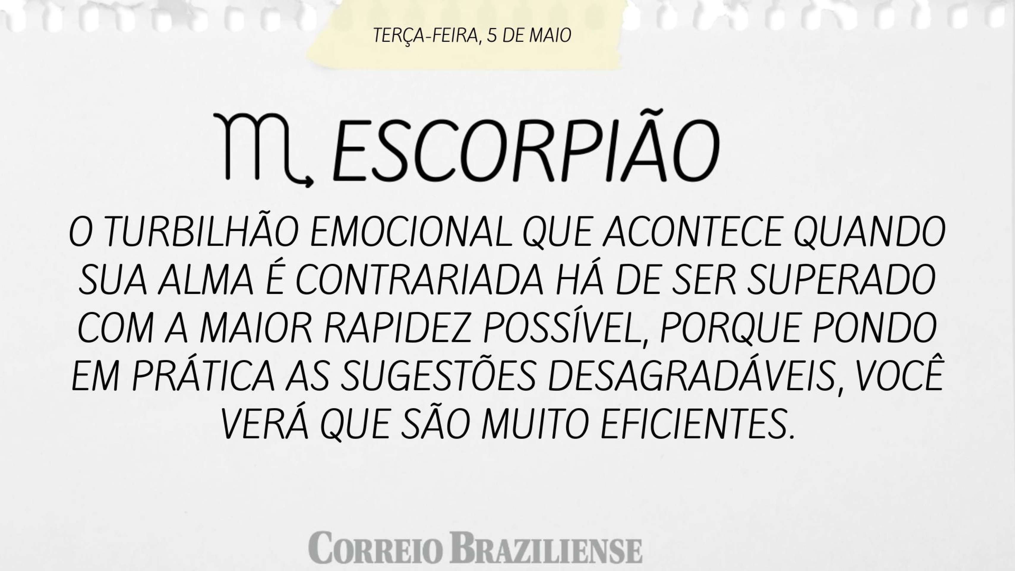 HOR&Oacute;SCOPO | 5 DE MAIO