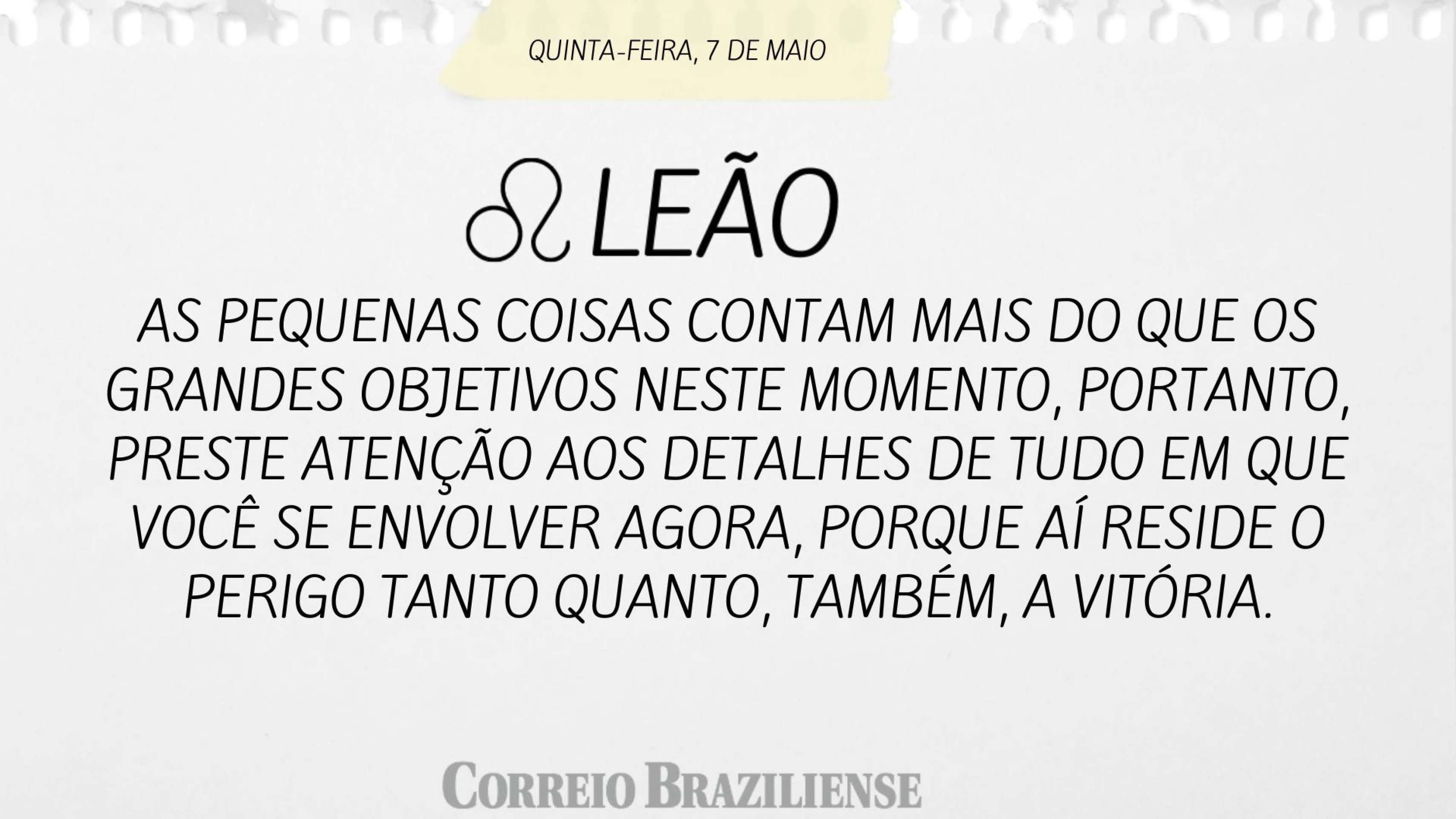 Hor&oacute;scopo desta quinta (7/5)