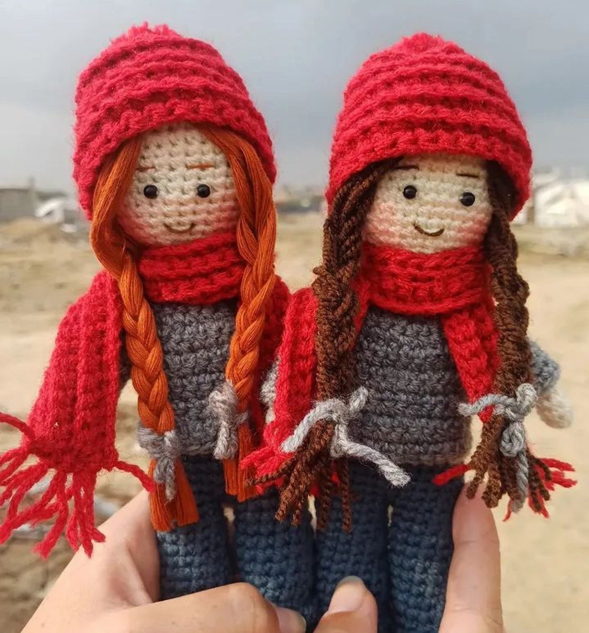 As bonecas produzidas por Shereen Elkurdi: sonho de montar um ateli&ecirc;