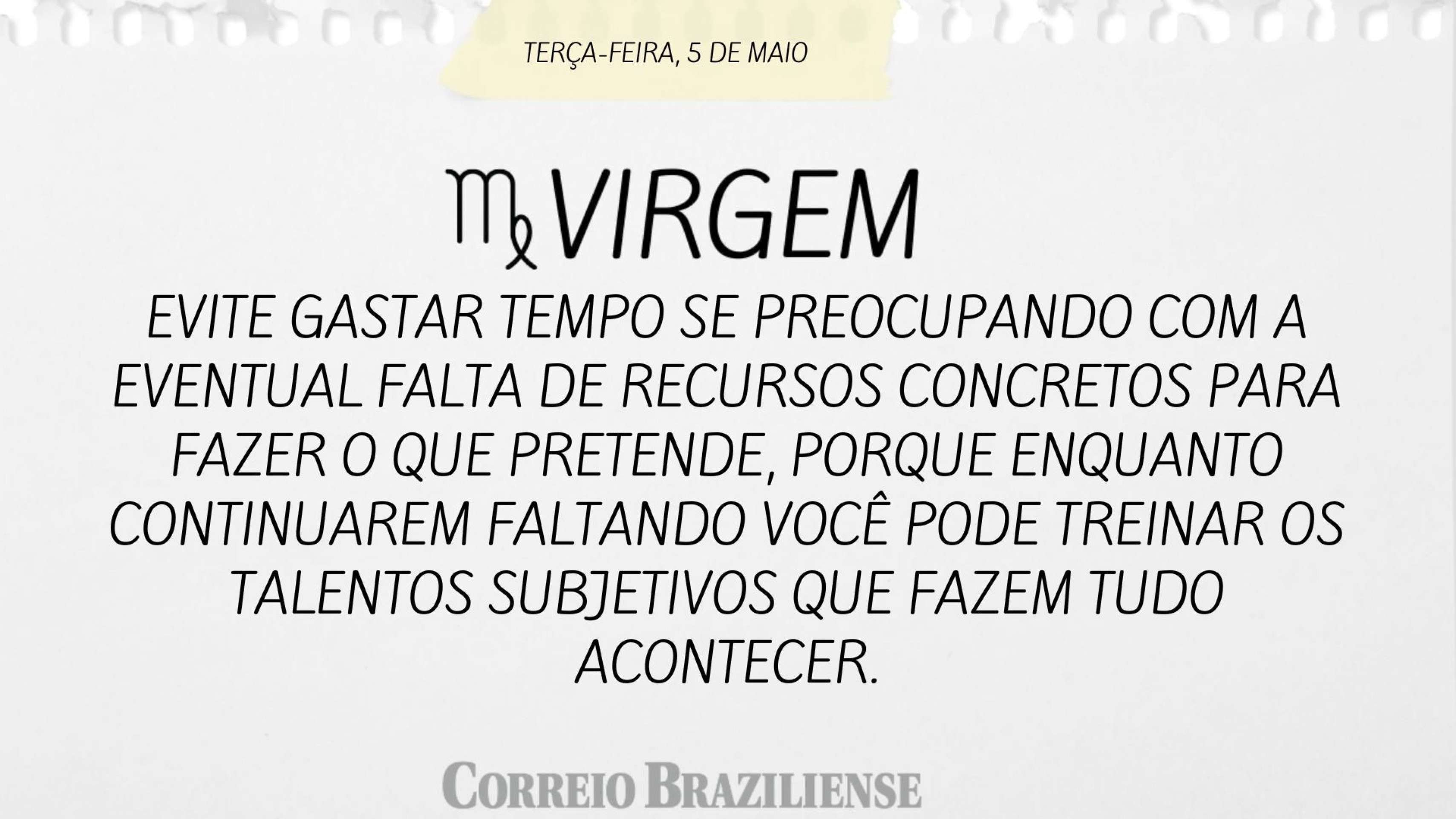 HOR&Oacute;SCOPO | 5 DE MAIO