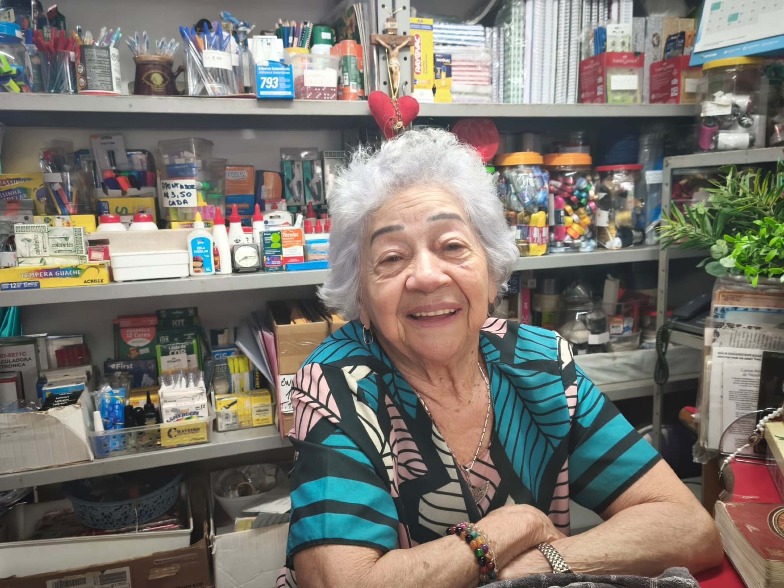 A primeira comerciante de &Aacute;guas Claras, Dona Bety, afirma ter orgulho de ter visto a cidade evoluir
