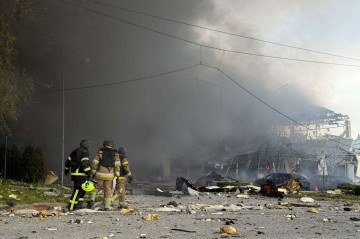 Em resposta à intensificação dos bombardeios nas últimas semanas, a Ucrânia vem multiplicando seus ataques com drones ao território russo -  (crédito:  AFP)