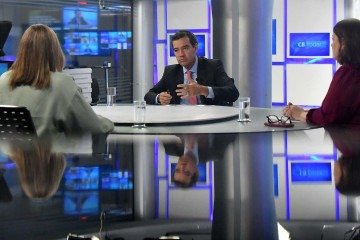  05/05/2026. Cidades. Cleber Lopes*, advogado criminalista, é o entrevistado do CB.Poder Especial. Na bancada: Ana Maria Campos e Denise Rothenburg. -  (crédito:  Ed Alves/CB/D.A Press)