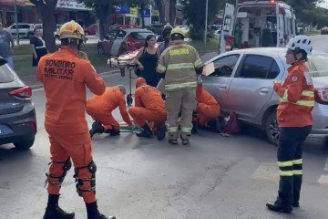 Mulher é atropelada por condutor sem CNH -  (crédito: QAP/Divulgação)