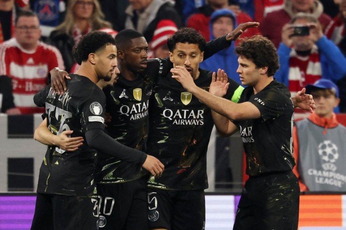 O Paris Saint-Germian eliminou o Bayern de Munique por 6 x 4 no placar agregado - (crédito: AFP) O Paris Saint-Germian eliminou o Bayern de Munique por 6 x 4 no placar agregado - (crédito: AFP)