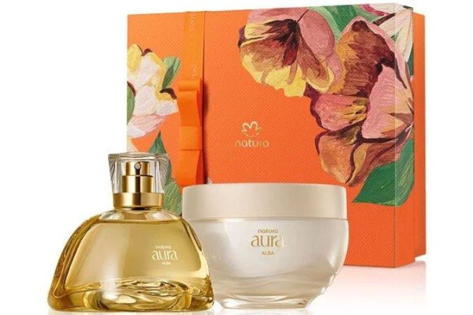 Kit presente de dia das mães Natura Aura Alba (R$ 389,90)