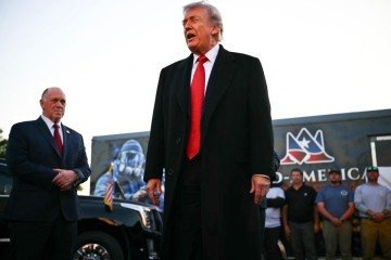 O presidente Donald Trump viajará à China ao lado de executivos de grandes empresas.  -  (crédito:  AFP)