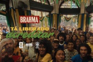 Brahma anunciou nova pe&ccedil;a publicit&aacute;ria para a Copa do Mundo -  (crédito: Reprodu&ccedil;&atilde;o)