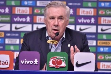 O anúncio da lista de escalados por Carlo Ancelotti, marcado para as 17h -  (crédito: Observatorio da TV)