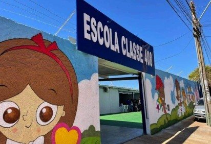 Escola Classe 408 de Samambaia é a mais nova Unidade Escolar da cidade. -  (crédito:  Divulgação/SES DF)