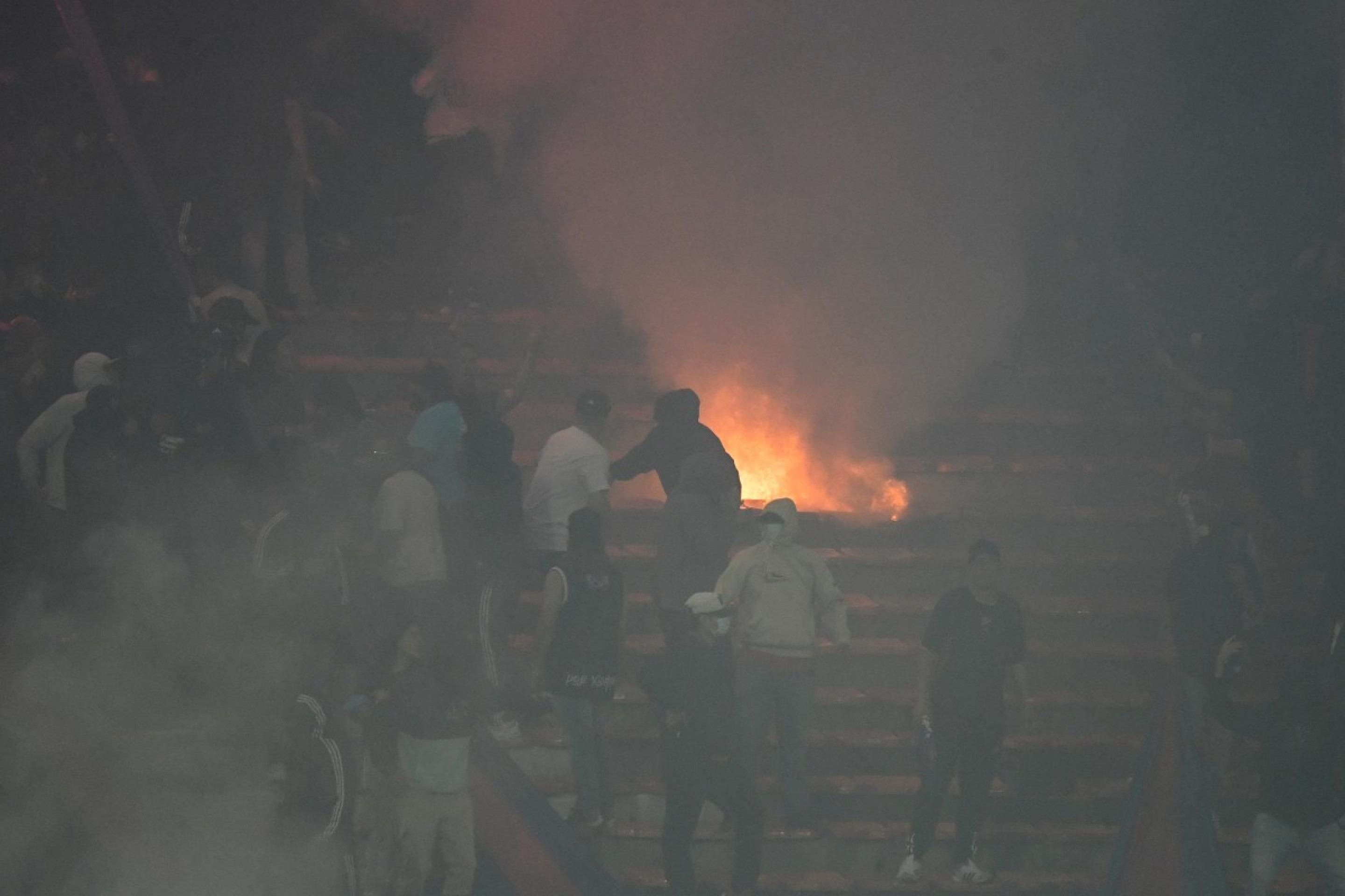 Confus&atilde;o da torcida no jogo entre Independiente Medell&iacute;n e Flamengo