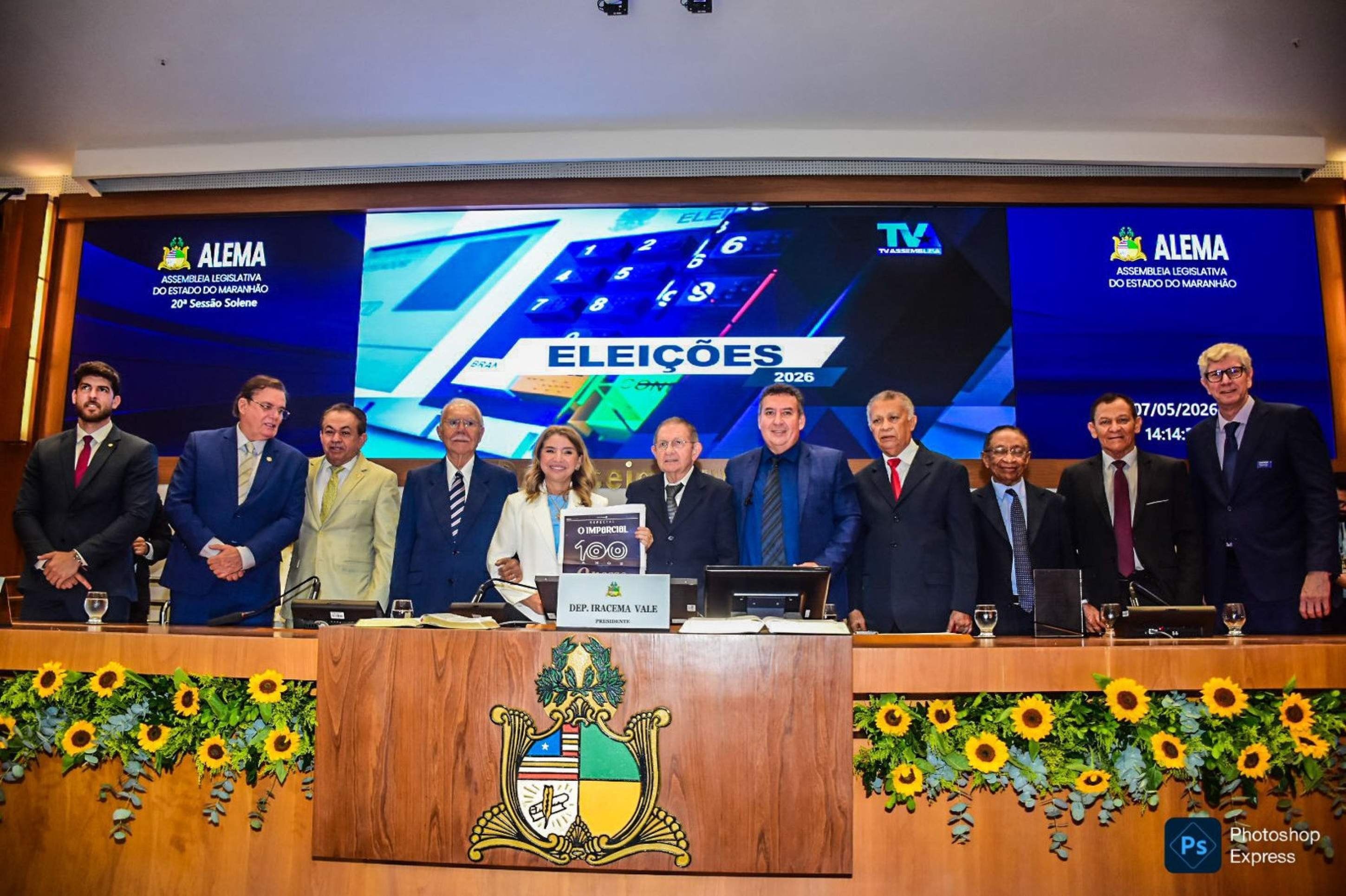 Sess&atilde;o solene celebra os 100 anos do jornal O Imparcial 