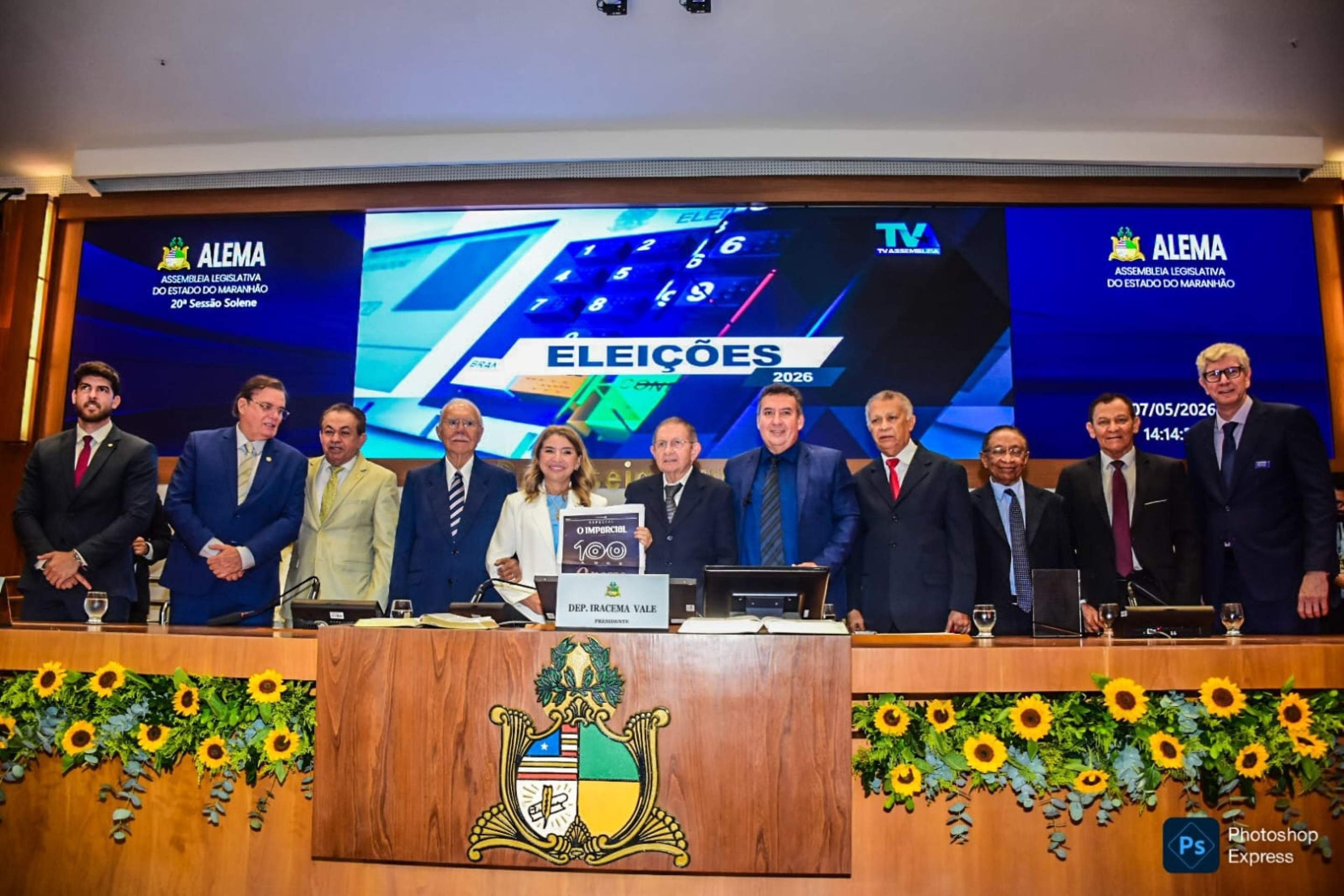Sess&atilde;o solene celebra os 100 anos do jornal O Imparcial 