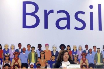 O Ministério dos Direitos Humanos e da Cidadania participou da cerimônia oficial de lançamento da candidatura, realizada no Palácio Itamaraty -  (crédito: Clarice Castro/MDHC)