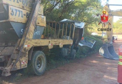 Homem morre atropelado por caminh&atilde;o no antigo lix&atilde;o da Estrutural