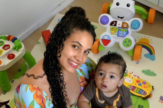 Maria Luísa engravidou aos 21 anos do filho João Paulo, 10 meses, durante a graduação em engenharia agronômica na UnB 