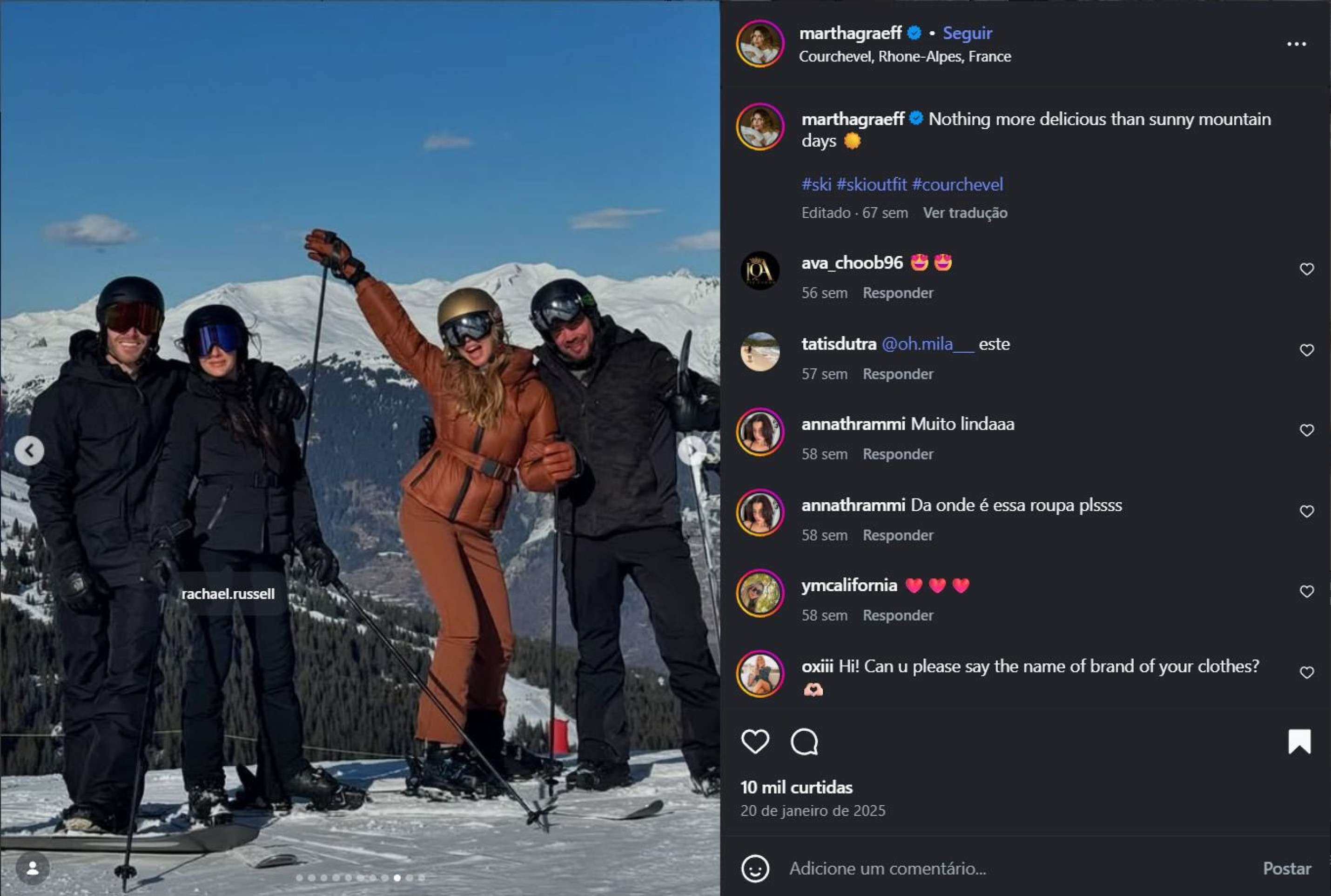 Fotos da viagem foram postadas nas redes sociais