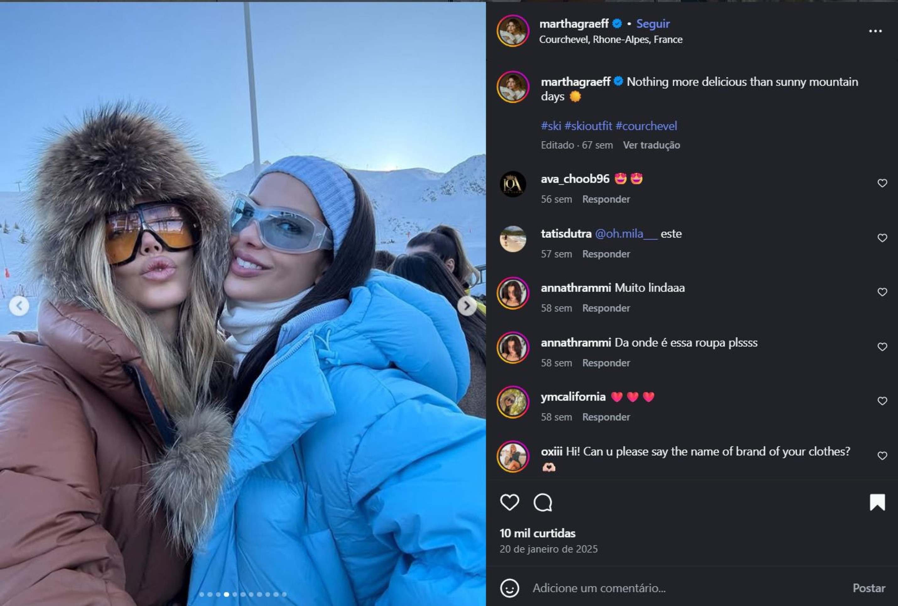 Fotos da viagem foram postadas nas redes sociais