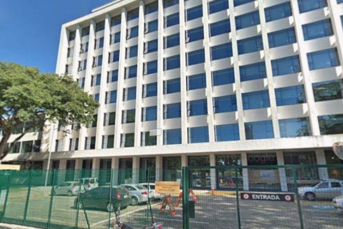 Prédio da reitoria da USP. Print do Google Street View, feito em 8 de maio. -  (crédito: Reprodução/Google Street View)