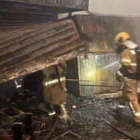 Incêndio mobilizou equipes do Corpo de Bombeiros Militar do Distrito Federal -  (crédito: Divulgação CBMDF)