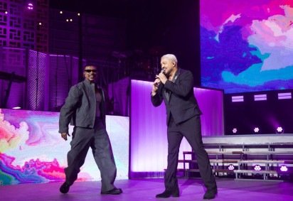 Xamã e Belo comandaram repertório que alternou hits de suas carreiras com canções da trilha da trama -  (crédito: Divulgação/Globo) -Xamã e Belo comandaram repertório que alternou hits de suas carreiras com canções da trilha da trama -  (crédito: Divulgação/Globo)