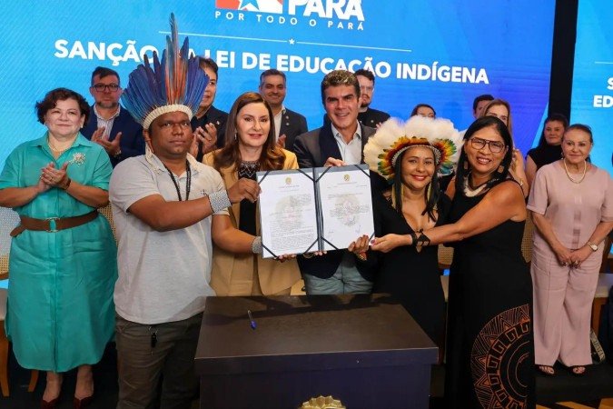Nova legislação estrutura subsistema inédito no estado, garante ensino intercultural e multilíngue e amplia participação dos povos indígenas nas decisões sobre educação -  (crédito: Divulgação / Governo do Pará)
