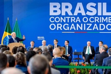 Lula disse a Trump que, para combater o crime organizado, era preciso que brasileiros fossem 'devolvidos' - (crédito: SEAUD/PR) Lula disse a Trump que, para combater o crime organizado, era preciso que brasileiros fossem 'devolvidos' - (crédito: SEAUD/PR)