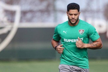 Hulk treinou pela primeira vez no Fluminense -  (crédito: Foto: Lucas Merçon/Fluminense FC)