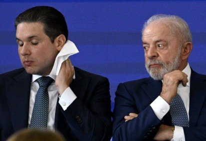 Em discurso no Planalto, Motta disse que a Câmara deu prioridade para a segurança pública em sua gestão -  (crédito: Carlos Vieira/CB/D.A.Press) -Em discurso no Planalto, Motta disse que a Câmara deu prioridade para a segurança pública em sua gestão -  (crédito: Carlos Vieira/CB/D.A.Press)