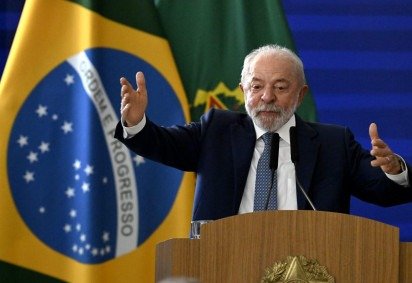 Lula durante an&uacute;ncio do programa Brasil Contra o Crime Organizado -  (crédito: Carlos Vieira/CB/D.A.Press) -Lula durante an&uacute;ncio do programa Brasil Contra o Crime Organizado -  (crédito: Carlos Vieira/CB/D.A.Press)
