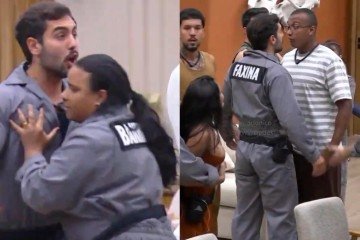 'Casa do Patrão' tem briga generalizada e barraco quase acaba em pancadaria -  (crédito: Reprodução/Record)