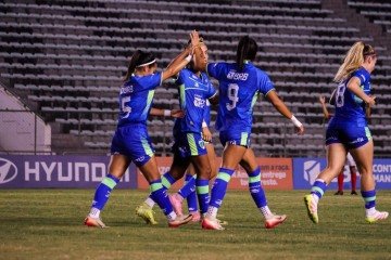 Minas Brasília teve domínio ao longo da partida no Bezerrão e avançou de maneira tranquila no duelo diante do Vila Nova -  (crédito: Diller Abreu/FFDF)
