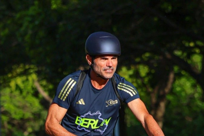 Leonardo é apaixonado por pedalar