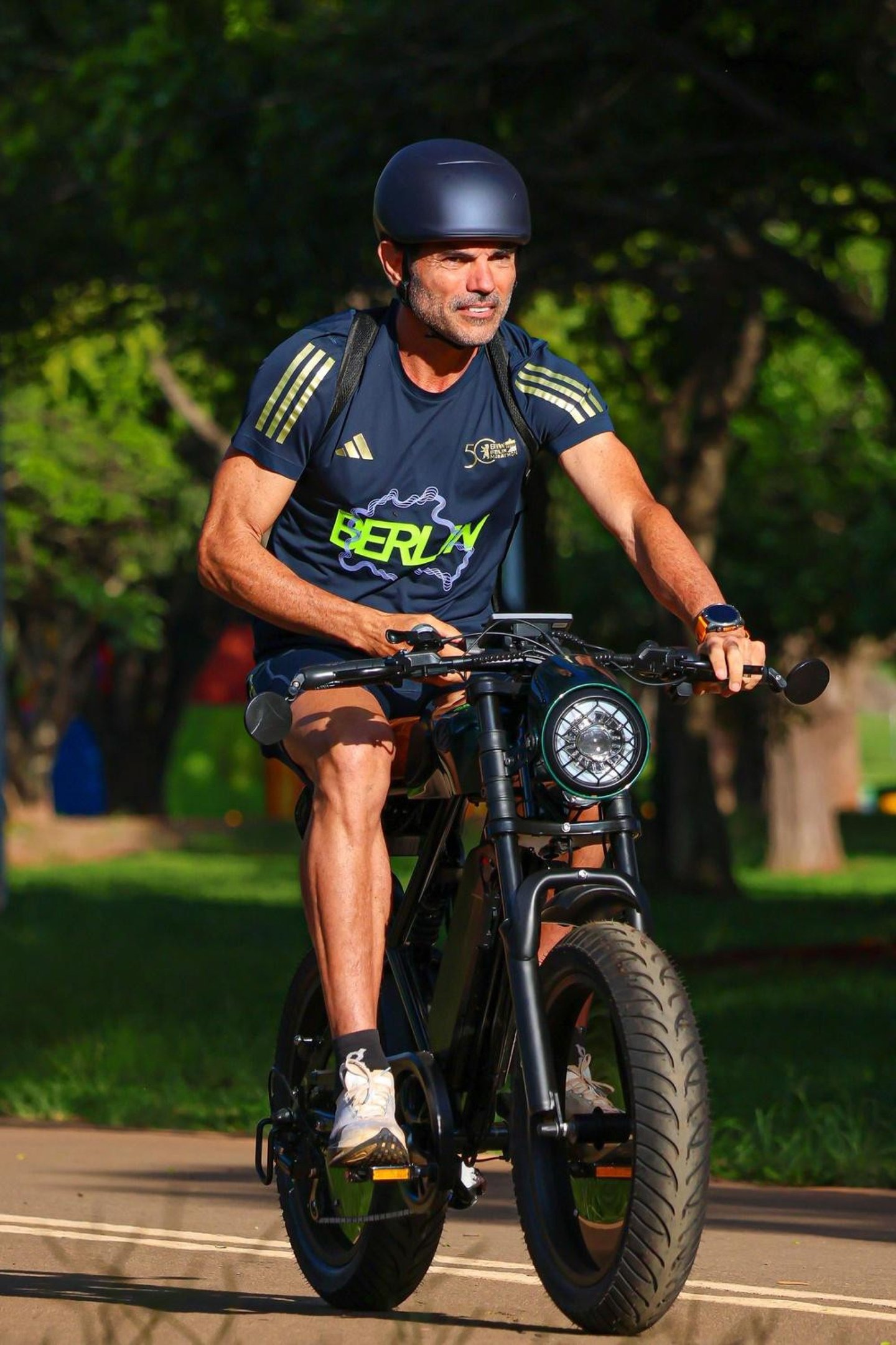 Leonardo &eacute; apaixonado por pedalar
