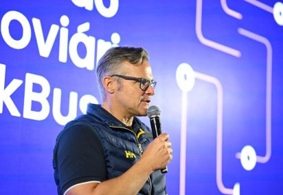 Phillip Klien, CEO da ClickBus, durante evento de lançamento da empresa, nesta quinta-feira (14/5), em São Paulo -  (crédito: Divulga&ccedil;&atilde;o / ClickBus) -Phillip Klien, CEO da ClickBus, durante evento de lançamento da empresa, nesta quinta-feira (14/5), em São Paulo -  (crédito: Divulga&ccedil;&atilde;o / ClickBus)