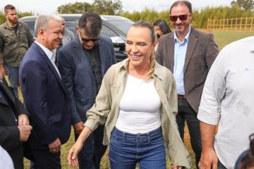 Celina Leão compareceu ao evento da Polícia Civil na manhã desta sexta-feira (15/5) -  (crédito: Renato Alves / Agência Brasília/Divulgação)