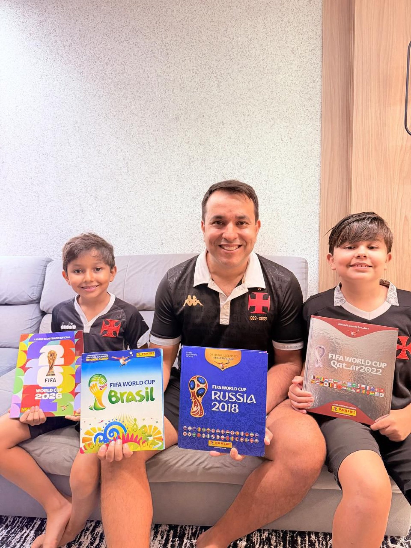 Da esquerda para a direita: Nicolas, Jo&atilde;o Marcos e Jo&atilde;o Lucas