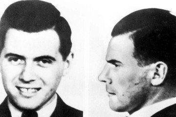 O escritório do Comitê Internacional da Cruz Vermelha em Gênova emitiu esses passaportes em nomes falsos para os criminosos de guerra nazistas (da esquerda para a direita) Josef Mengele, Klaus Barbie e Adolf Eichmann -  (crédito: AFP via Getty Images)