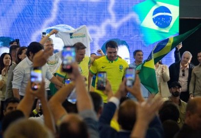 Derrite e Flávio Bolsonaro durante o lançamento da candidatura ao Senado -  (crédito:  CEZAR RIBEIRO/ESTAD&Atilde;O CONTE&Uacute;DO) -Derrite e Flávio Bolsonaro durante o lançamento da candidatura ao Senado -  (crédito:  CEZAR RIBEIRO/ESTAD&Atilde;O CONTE&Uacute;DO)