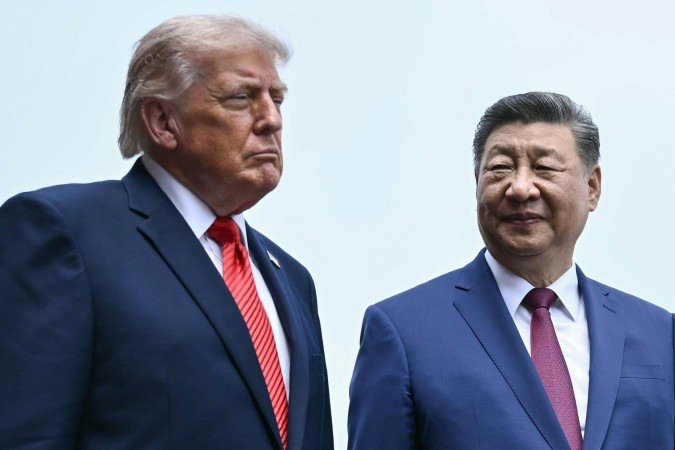 Trump fez esta semana sua primeira visita a Pequim no seu segundo mandato - (crédito: Getty Images) Trump fez esta semana sua primeira visita a Pequim no seu segundo mandato - (crédito: Getty Images)