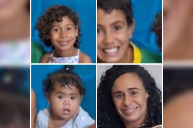 A Polícia Civil solicita que qualquer informação que possa ajudar a localizar a mãe e as três crianças seja repassada - (crédito: Divulgação/Desaparecidos DF) A Polícia Civil solicita que qualquer informação que possa ajudar a localizar a mãe e as três crianças seja repassada - (crédito: Divulgação/Desaparecidos DF)