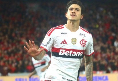 Gol marcado por Pedro lhe rendeu a artilharia isolada da S&eacute;rie A, com nove gols -  (crédito: GABRIEL MACHADO/ ESTAD&Atilde;O CONTE&Uacute;DO) -Gol marcado por Pedro lhe rendeu a artilharia isolada da S&eacute;rie A, com nove gols -  (crédito: GABRIEL MACHADO/ ESTAD&Atilde;O CONTE&Uacute;DO)