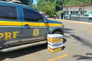 No compartimento destinado ao pneu reserva, à chave de roda e ao triângulo de sinalização, os agentes localizaram cinco fardos com maconha - (crédito: Reprodução: Polícia Rodoviária Federal (PRF)) No compartimento destinado ao pneu reserva, à chave de roda e ao triângulo de sinalização, os agentes localizaram cinco fardos com maconha - (crédito: Reprodução: Polícia Rodoviária Federal (PRF))