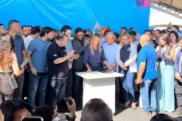 Celina Leão levou GDF na Sua Porta a Samambaia com mais de 50 ordens de serviço -  (crédito: Paulo Gontijo/CB/D.A Press)