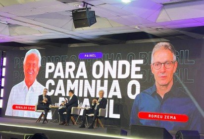 Ex-governador de Goiás, Ronaldo Caiado participou de evento com empresários e políticos em Santa Catarina e afirmou que país perde riqueza ao exportar minerais sem processamento -  (crédito: Vanilson Oliveira/CB)