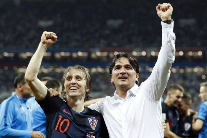 O técnico Zlatko Dalic tem Modric como principal pilar: maestro jogará a quinta Copa da carreira - (crédito: Fifa/Reprodução) O técnico Zlatko Dalic tem Modric como principal pilar: maestro jogará a quinta Copa da carreira - (crédito: Fifa/Reprodução)
