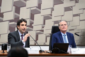 Comissão de Assuntos Econômicos (CAE) promove audiência pública interativa com o comparecimento do presidente do Banco Central do Brasil, para tratar da política monetária.     -  (crédito:  Edilson Rodrigues/Agência Senado)