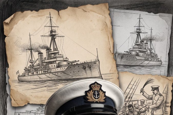 Otto Caetano no papel de João Cândido, o Almirante Negro - (crédito: Divulgação) Otto Caetano no papel de João Cândido, o Almirante Negro - (crédito: Divulgação)