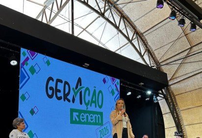 A governadora Celina Leão participou do lançamento do programa GerAção Enem -  (crédito: Manuela Sá/CB/DA Press) -A governadora Celina Leão participou do lançamento do programa GerAção Enem -  (crédito: Manuela Sá/CB/DA Press)