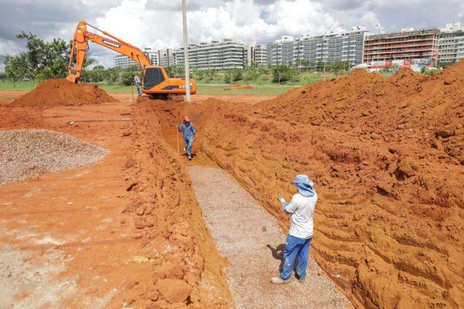 O prazo inicial da obra, a partir de outubro de 2022, era de dez meses consecutivos. Ela deveria ser concluída em agosto de 2023. A equipe técnica do TCDF analisou, no período auditado, que pelo ritmo de execução, a construção será finalizada apenas em 2027 - (crédito: Foto: divulgação/TCDF) O prazo inicial da obra, a partir de outubro de 2022, era de dez meses consecutivos. Ela deveria ser concluída em agosto de 2023. A equipe técnica do TCDF analisou, no período auditado, que pelo ritmo de execução, a construção será finalizada apenas em 2027 - (crédito: Foto: divulgação/TCDF)
